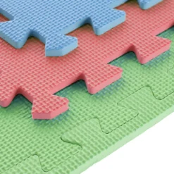 One Fitness Puzzelmat - Set van 9 - 10 mm - Multi