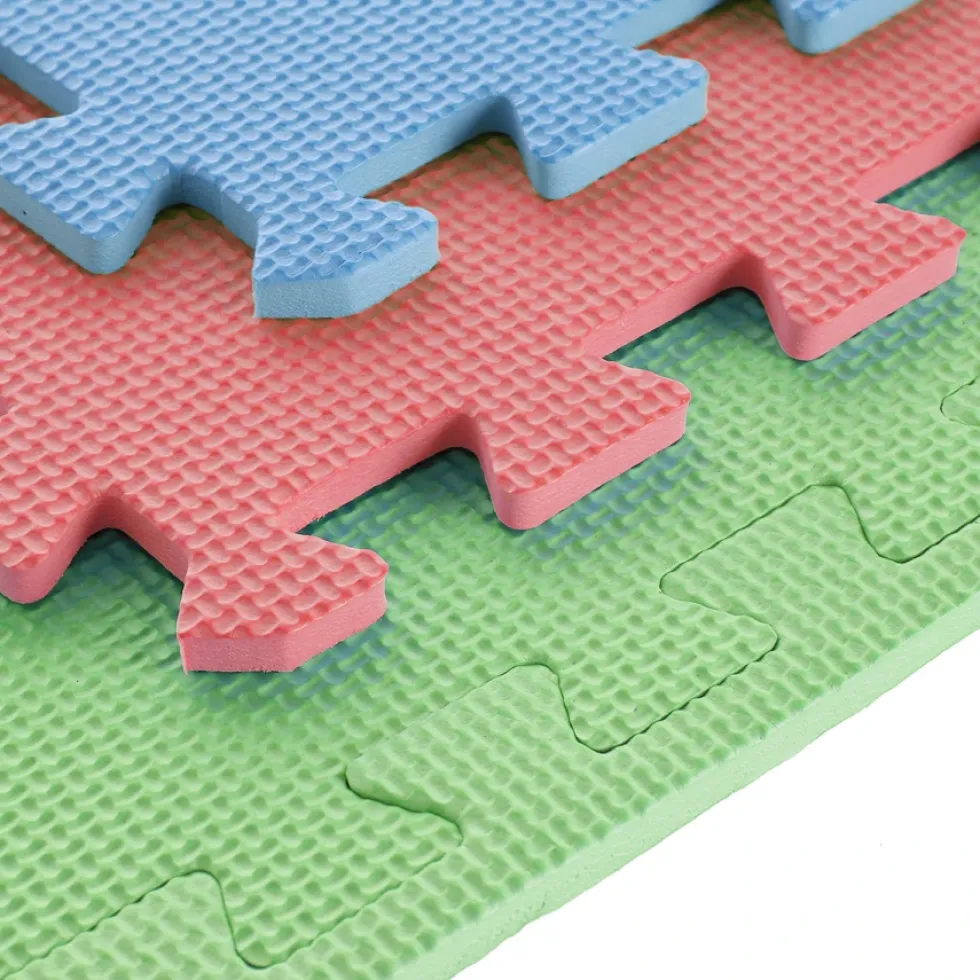 One Fitness Puzzelmat - Set van 9 - 10 mm - Multi