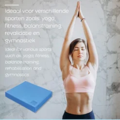 Orange Gym Balance Pad - Licht Blauw