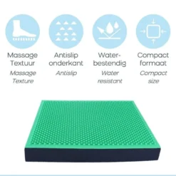 Orange Gym Spiky Balance Pad 2 in 1 - Groen/Zwart