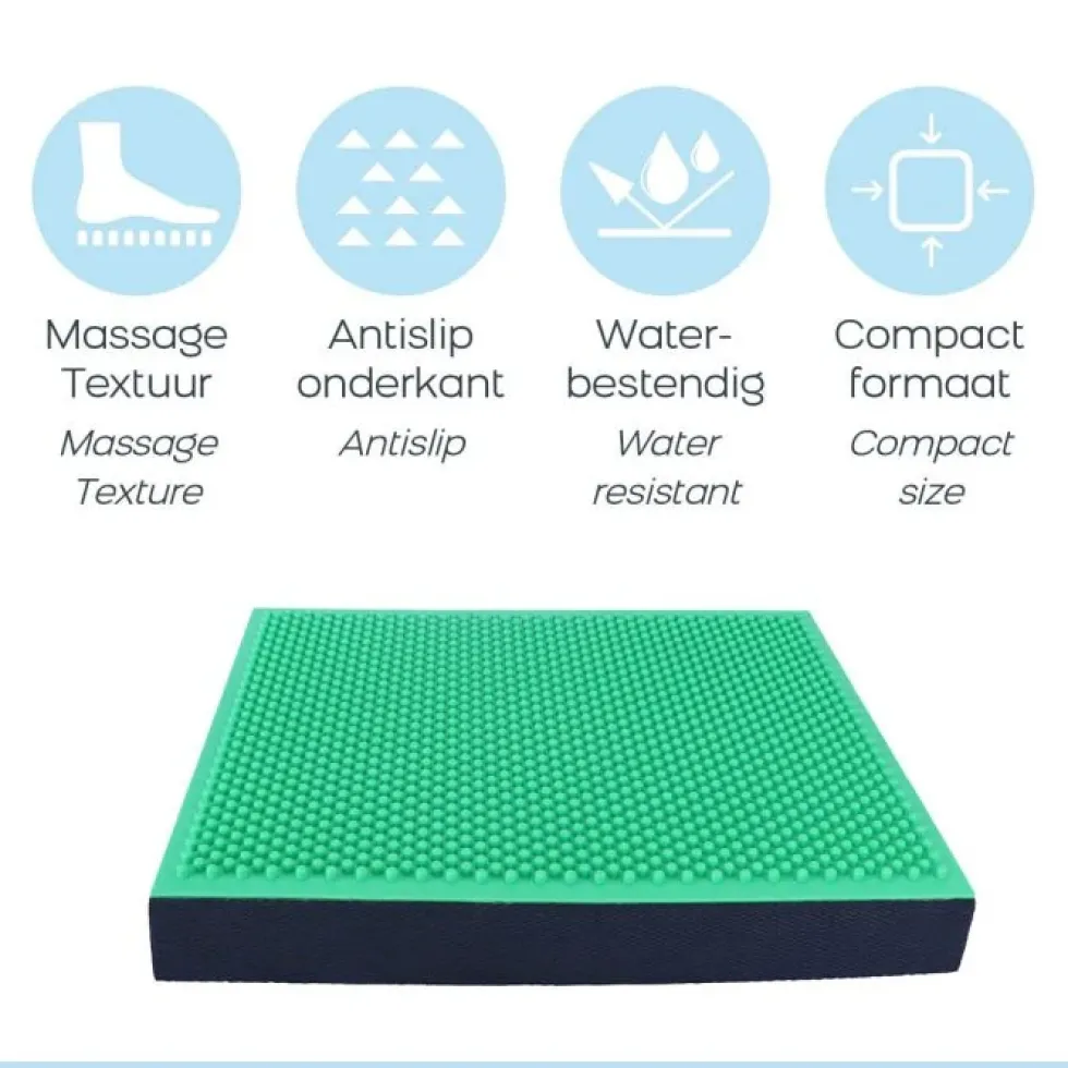 Orange Gym Spiky Balance Pad 2 in 1 - Groen/Zwart