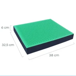 Orange Gym Spiky Balance Pad 2 in 1 - Groen/Zwart