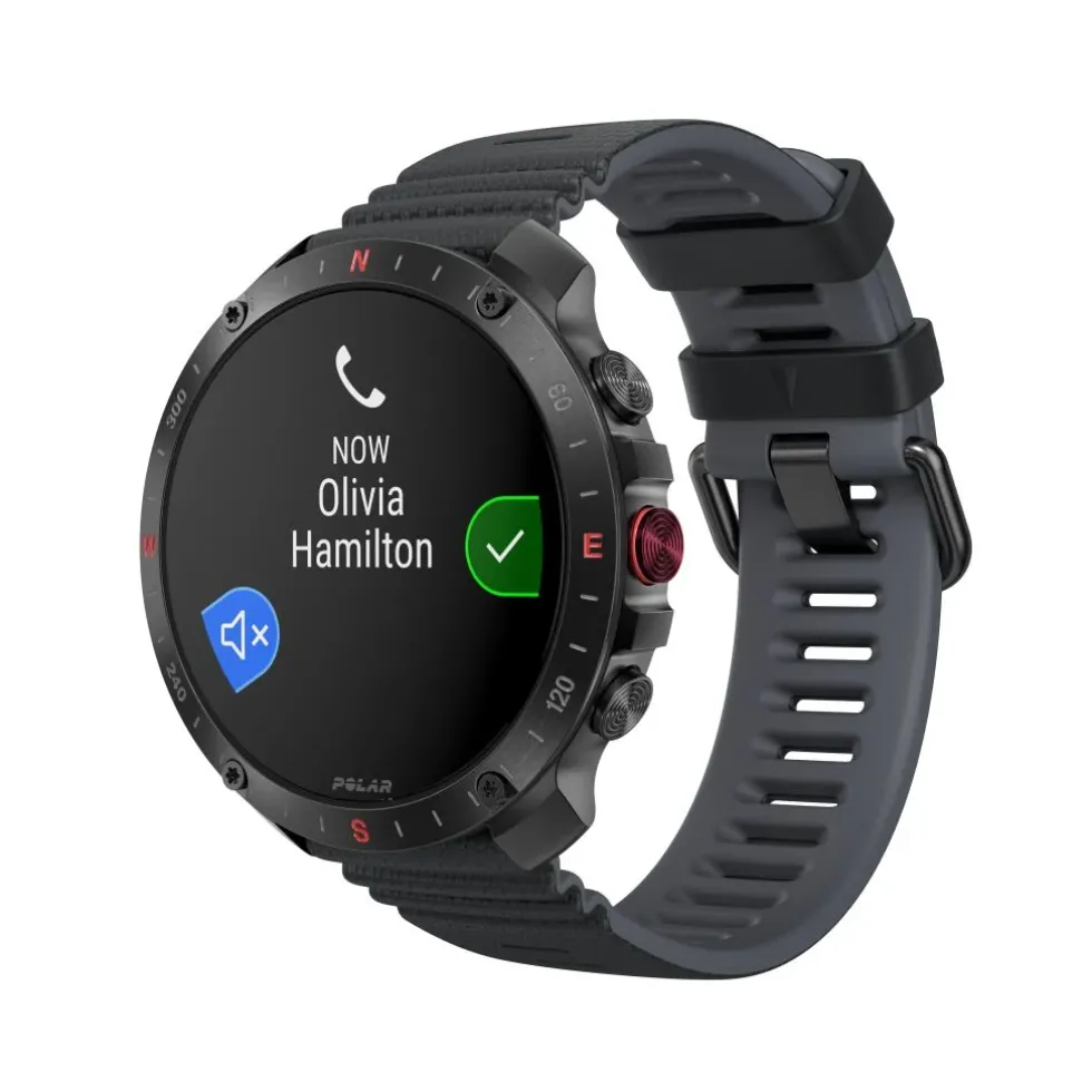 Polar Grit X2 Pro Premium Outdoor Smart Watch met Hartslagsensor - Zwart - S/L