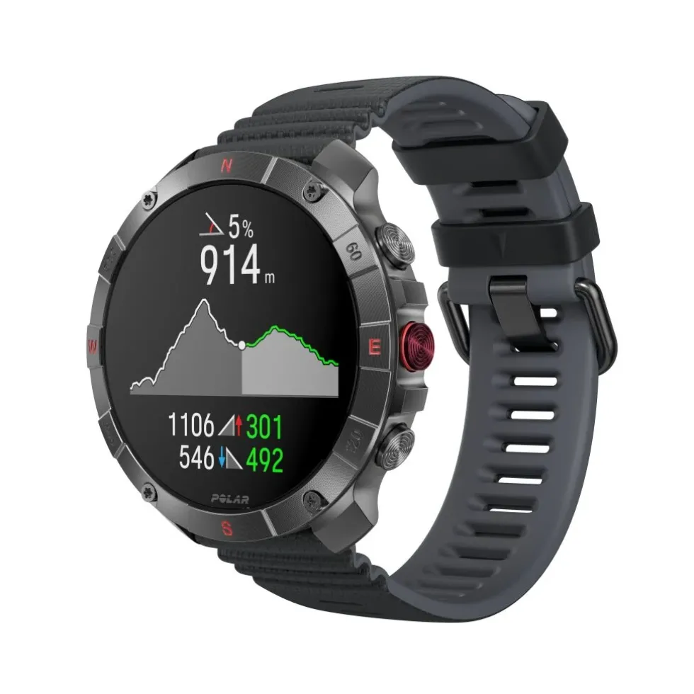 Polar Grit X2 Pro Titan Premium Outdoor Smart Watch - Brons/Zwart - S/L