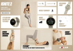 Polar Ignite 2 Sporthorloge - Zwart / Parel