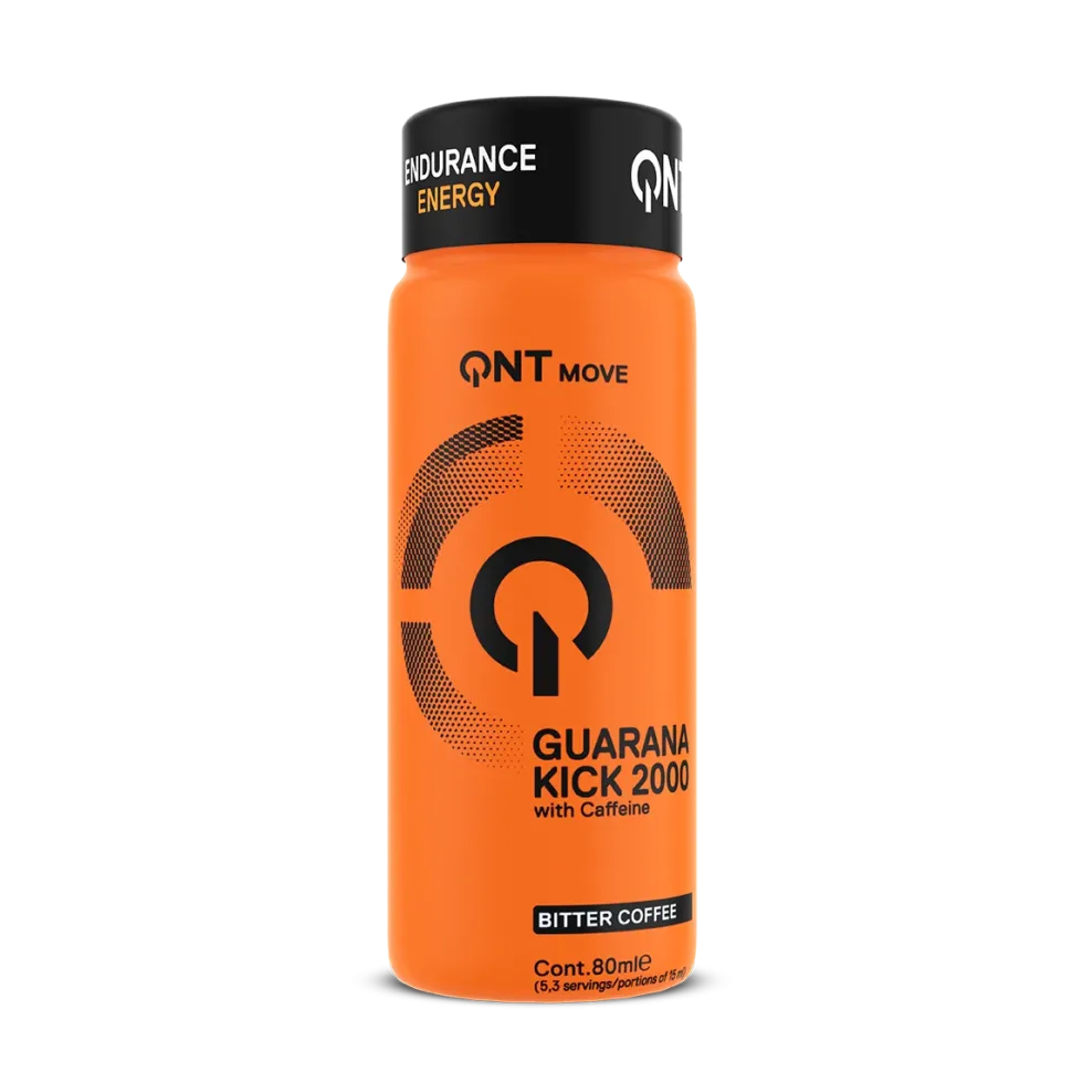 QNT Guarana Kick 2000 mg - Bitter Coffee - 12 x 80 ml