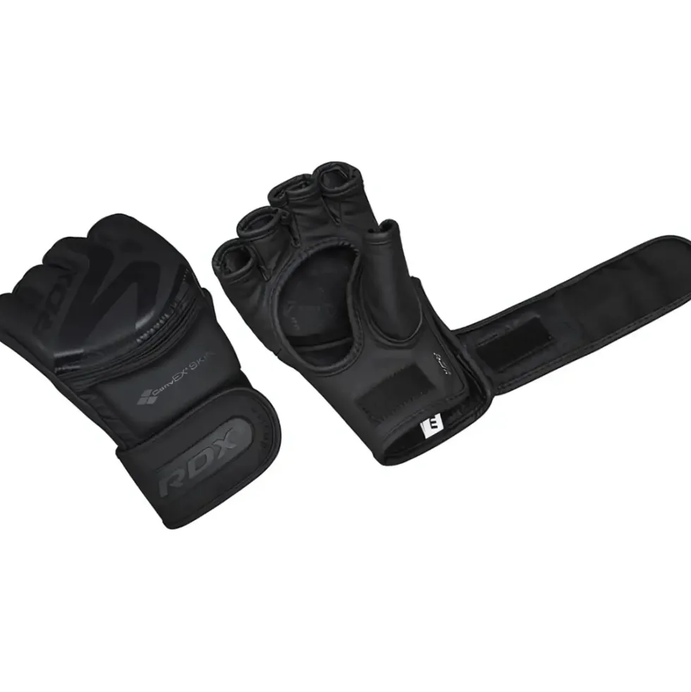 RDX Sports F15 Noir MMA Grappling Gloves - Zwart