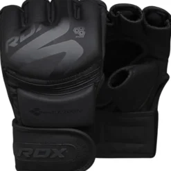 RDX Sports F15 Noir MMA Grappling Gloves - Zwart