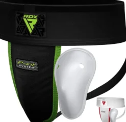 RDX Sports H1+ Kruisbeschermer met Gel Cup - Zwart