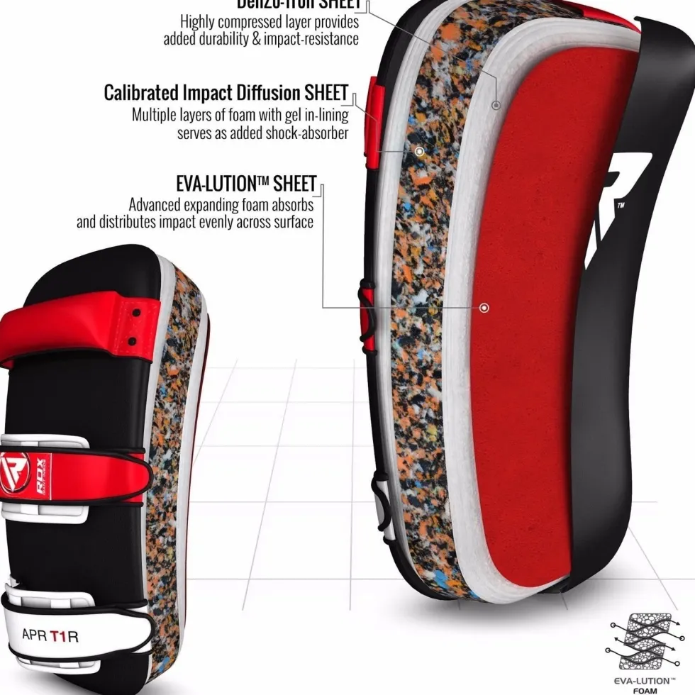 RDX Sports Stootkussen - Thai Kick Pad - Wit