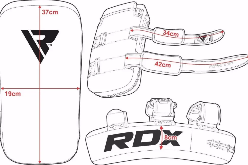 RDX Sports Stootkussen - Thai Kick Pad - Wit