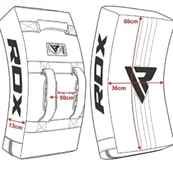 RDX Sports T1 Gebogen Stootkussen - Blauw
