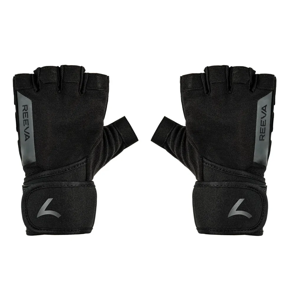 Reeva Fitness Handschoenen met Wrist Wrap - Zwart