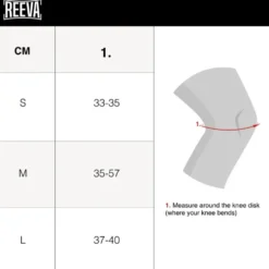 Reeva Powerlifting Knee Sleeves - Zwart
