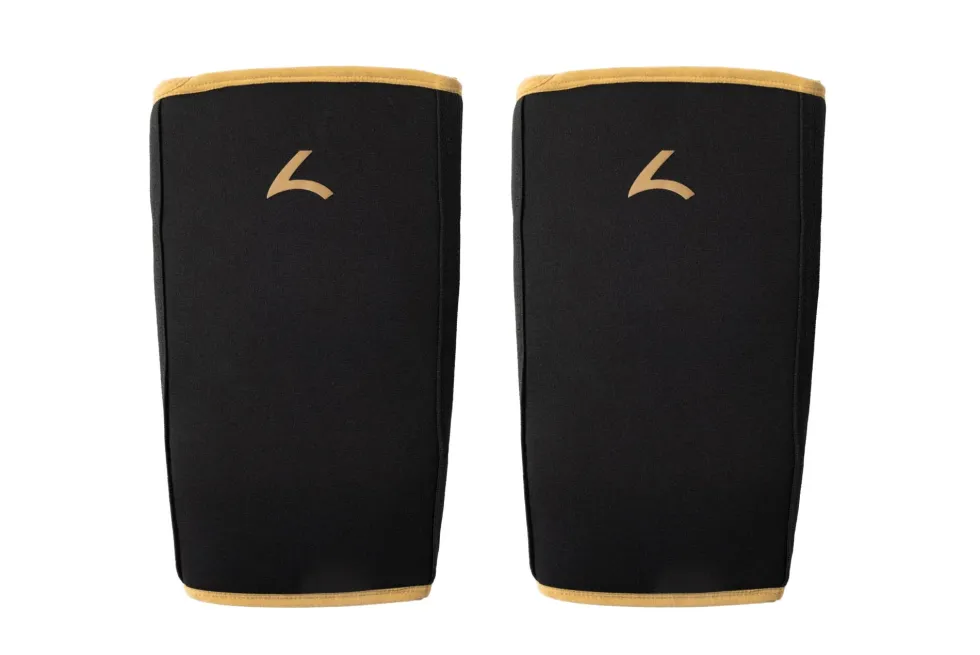 Reeva Powerlifting Knee Sleeves - Knie Bandages - 7 mm - Goud