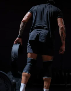 Reeva Powerlifting Knee Sleeves - Knie Bandages - 7 mm - Grijs