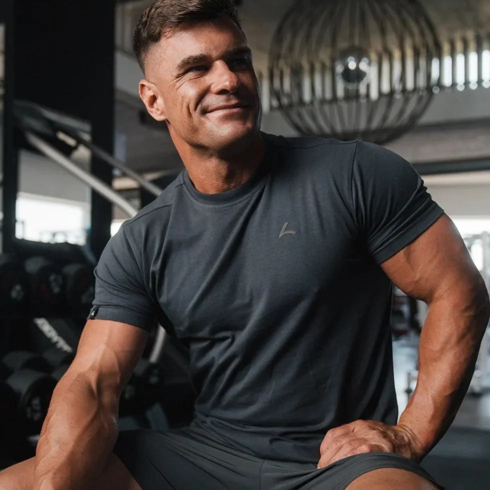 Reeva Premium Active Tee - Sport T-shirt - Grijs
