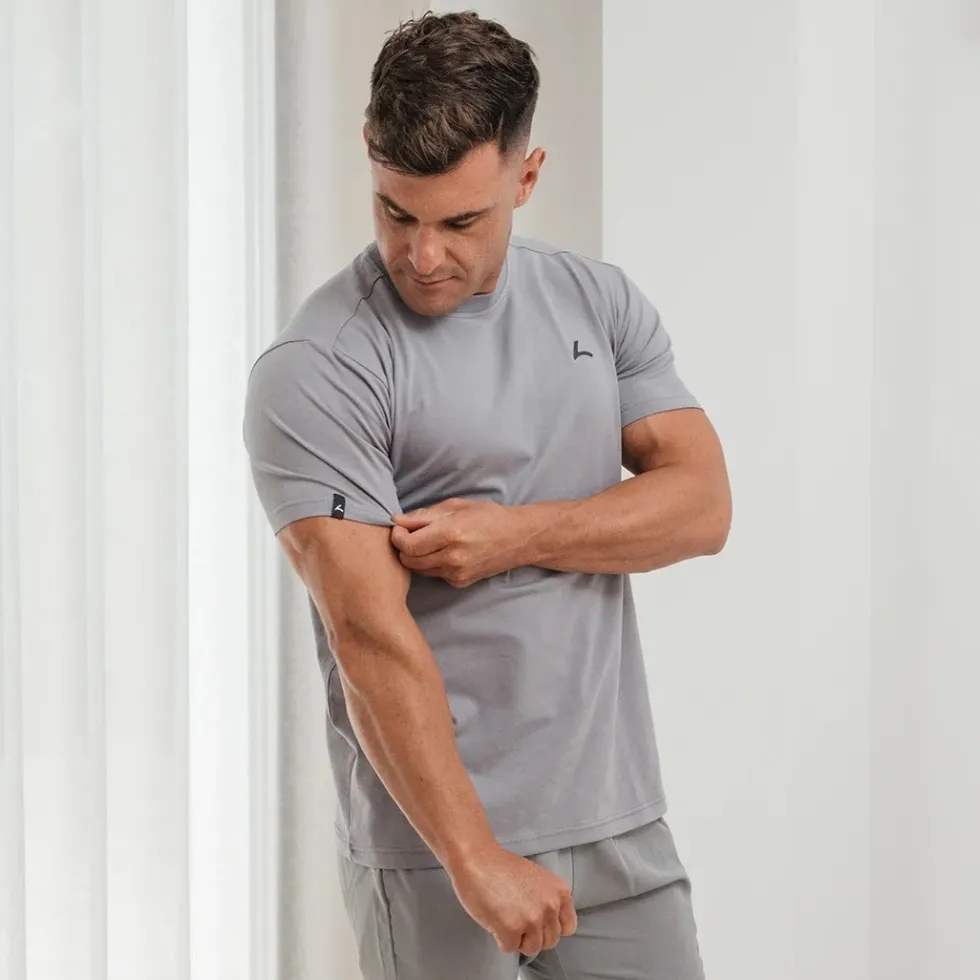 Reeva Premium Active Tee - Sport T-shirt - Licht Grijs