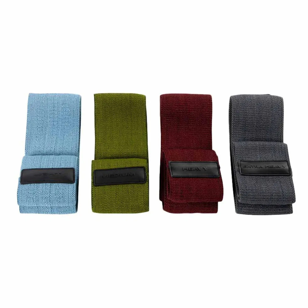 Reeva Resistance Bands - Weerstandsbanden - 4 stuks - Rood/Blauw/Grijs/Groen