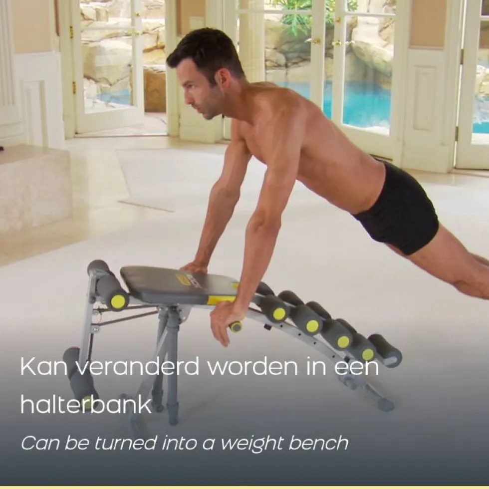 Rock Gym 6-in-1 Trainingsbank - Buikspierbank