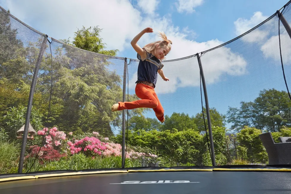 Salta Comfort Edition Ground Trampoline met Veiligheidsnet - 305 cm - Zwart