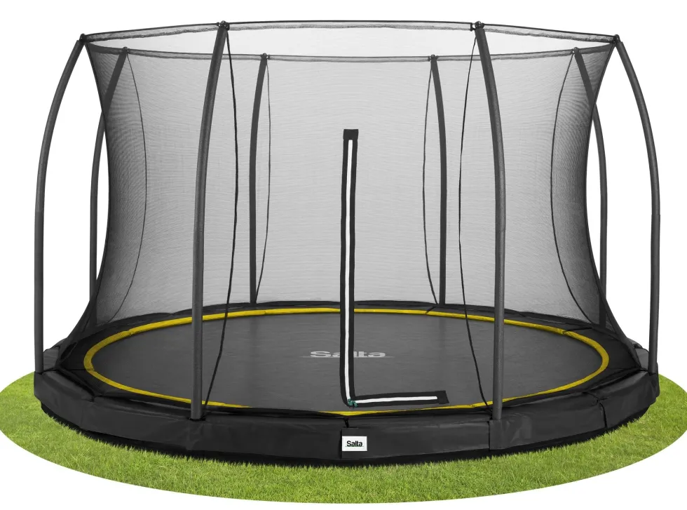 Salta Comfort Edition Ground Trampoline met Veiligheidsnet - 427 cm - Zwart