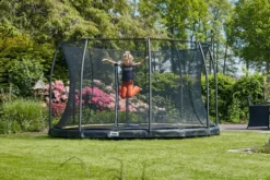 Salta Comfort Edition Ground Trampoline met Veiligheidsnet - 427 cm - Zwart