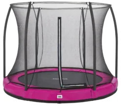 Salta Comfort Edition Ground Trampoline met Veiligheidsnet - 251 cm - Roze
