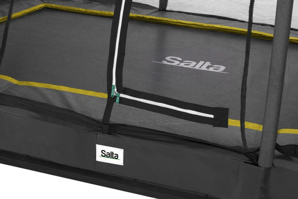 Salta Comfort Edition Ground Trampoline met Veiligheidsnet - 366 x 244 cm - Zwart