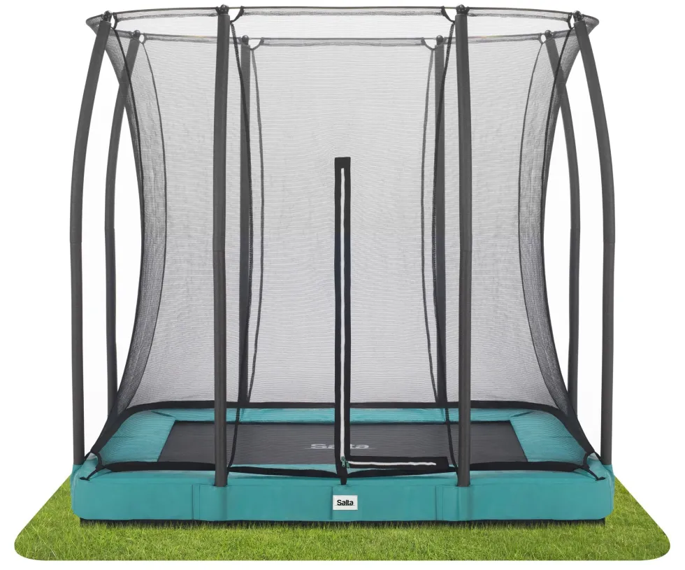 Salta Comfort Edition Ground Trampoline met Veiligheidsnet - 153 x 214 cm - Groen
