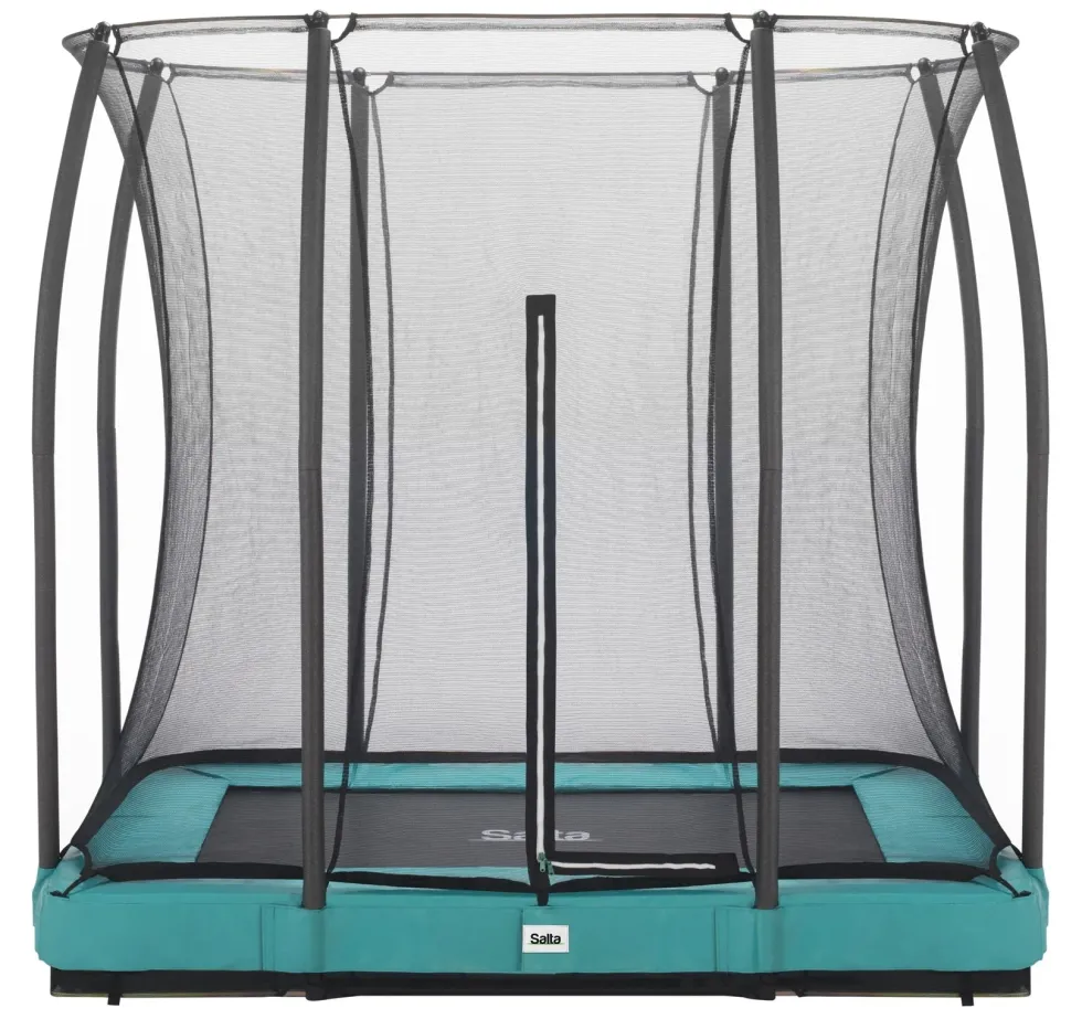 Salta Comfort Edition Ground Trampoline met Veiligheidsnet - 153 x 214 cm - Groen