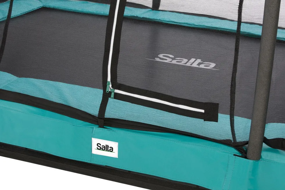 Salta Comfort Edition Ground Trampoline met Veiligheidsnet - 153 x 214 cm - Groen