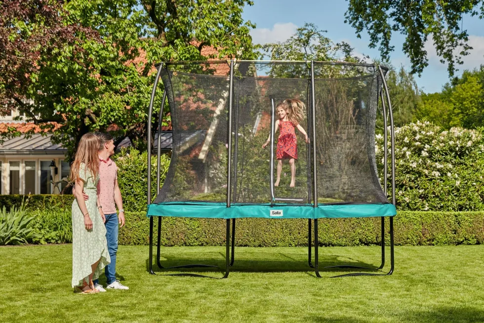 Salta Comfort Edition Trampoline met Veiligheidsnet - 214 x 305 cm - Groen