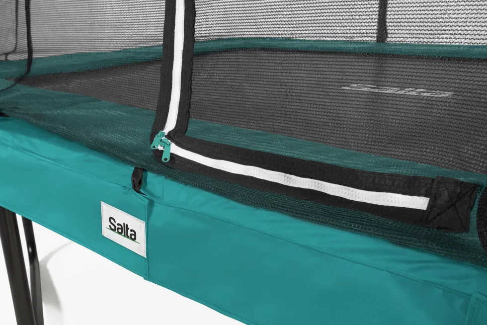 Salta Comfort Edition Trampoline met Veiligheidsnet - 153 x 214 cm - Groen
