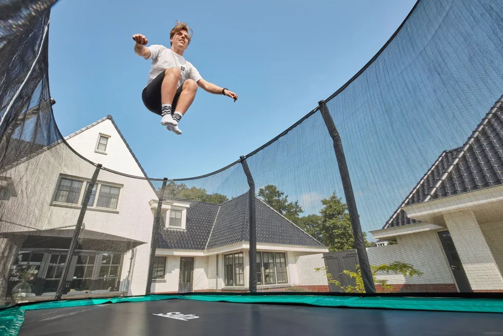 Salta First Class Trampoline met Veiligheidsnet - 427 x 244 cm - Groen
