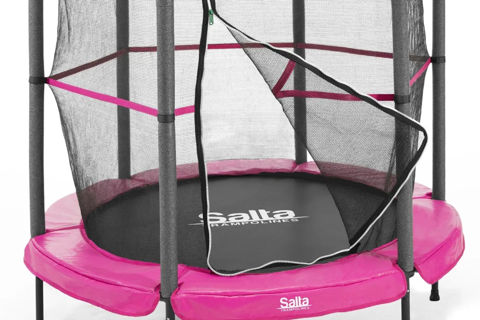 Salta Junior Trampoline met Veiligheidsnet - 140 cm - Roze