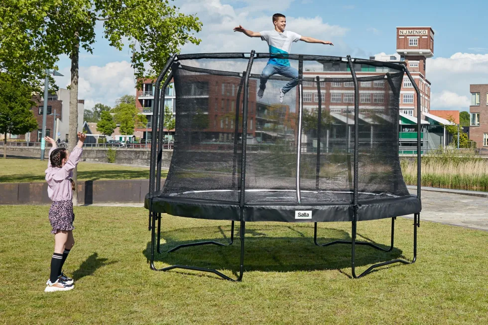 Salta Premium Edition Trampoline met Veiligheidsnet - Zwart - 366 cm
