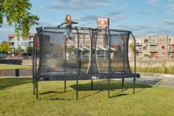 Salta Premium Edition Trampoline met Veiligheidsnet - Zwart - 214 x 153 cm