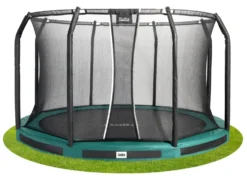 Salta Premium Ground Trampoline met Veiligheidsnet - 396 cm - Groen