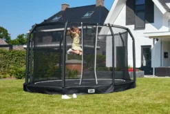 Salta Premium Ground Trampoline met Veiligheidsnet - 396 cm - Zwart