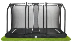 Salta Premium Ground Trampoline met Veiligheidsnet - 366 x 244 cm - Zwart