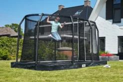 Salta Premium Ground Trampoline met Veiligheidsnet - 366 x 244 cm - Zwart