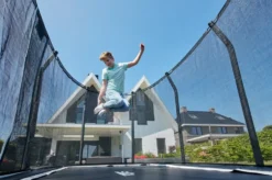 Salta Premium Ground Trampoline met Veiligheidsnet - 366 x 244 cm - Zwart