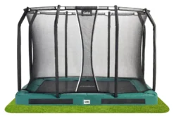 Salta Premium Ground Trampoline met Veiligheidsnet - 305 x 214 cm - Groen