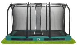 Salta Premium Ground Trampoline met Veiligheidsnet - 366 x 244 cm - Groen
