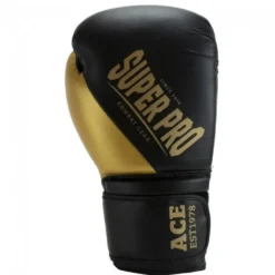 Super Pro Combat Gear Ace (Kick)Bokshandschoenen - Zwart/Goud