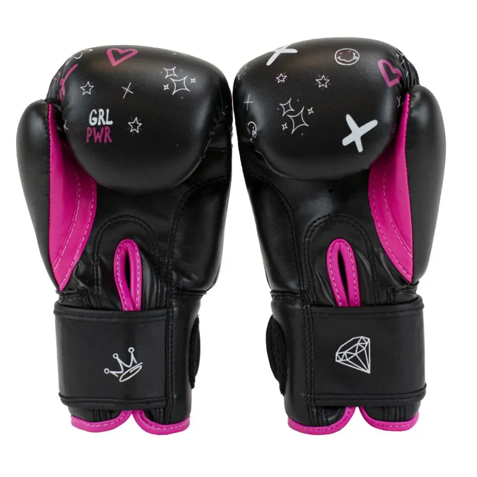 Super Pro Combat Gear Bokshandschoenen Kids Bear - Zwart/Roze