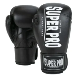 Super Pro Combat Gear Champ (Kick)Bokshandschoenen - Zwart/Wit