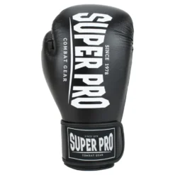 Super Pro Combat Gear Champ (Kick)Bokshandschoenen - Zwart/Wit