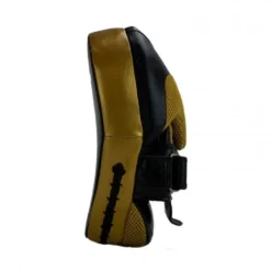 Super Pro Combat Gear Curved Lederen Handpads - Zwart / Goud